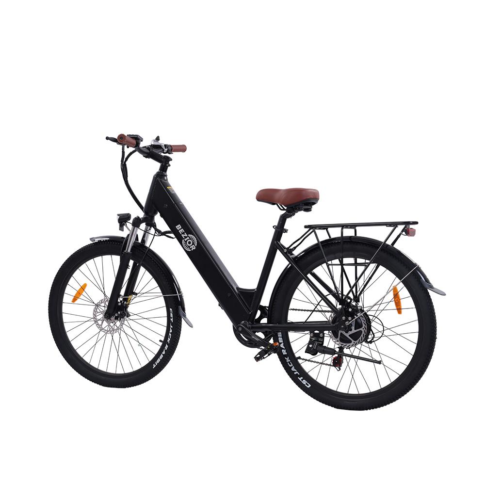 BEZIOR M3 48V10AH electric bicycle men's 500W brushless motor, 26 inch tires electric bike for women