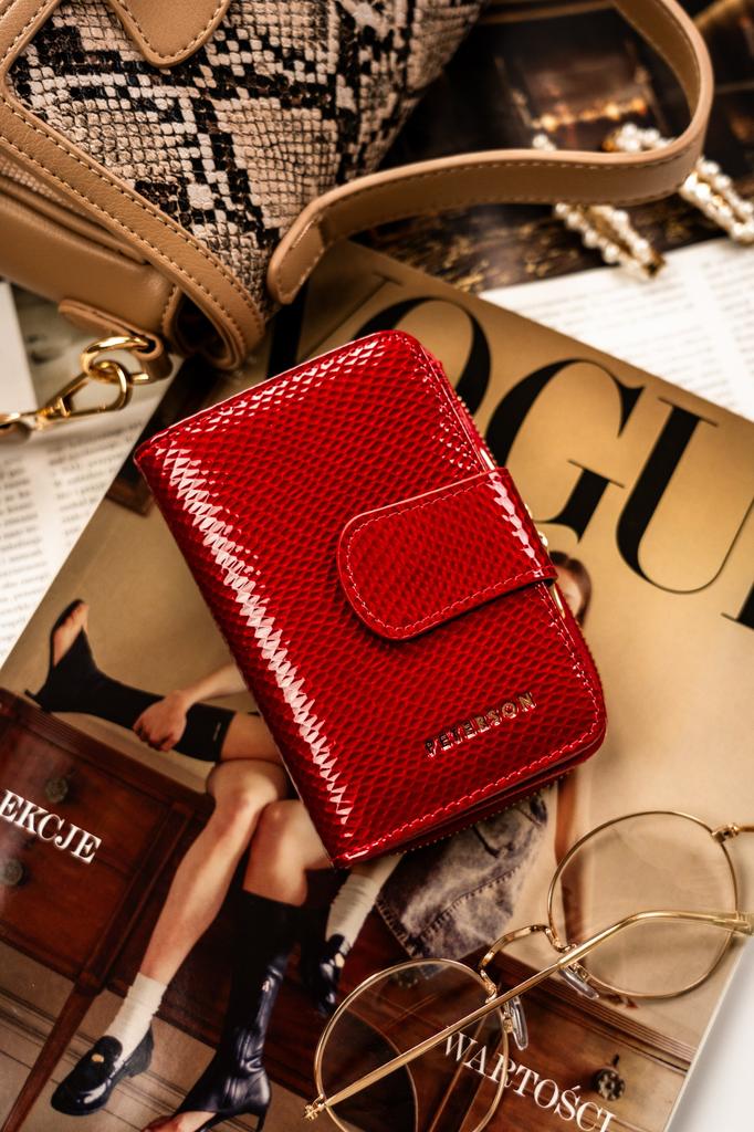 Женский кожаный кошелек PTN 425214-DSL-6150 Красный