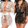 Women Lingerie Babydoll Sleepwear Underwear Lace Coat Briefs Nightwear