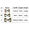 3.2/4.0/4.8 мм DIY быстро тонущий материал для вязания мушек крючки-глазки бусины для вязания мушек латунные гантельные глазки