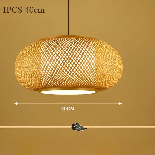 Бамбуковый подвесной светильник Натуральные ротанговые люстры E27 Ручная вязка Декор для кафе, ресторана, гостиной Подвесной светильник E27 40/50/60 см