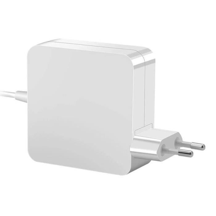 Chargeur Mac Book Pro 60W - Rocketek - RT-60T-EU - Blanc - Câbles inclus - Tension CA 100-240