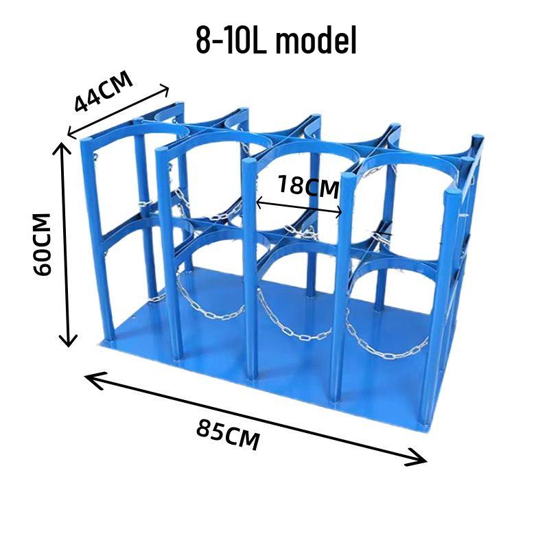 Двухцилиндровая стойка против опрокидывания для лабораторных кислородных и ацетиленовых баллонов