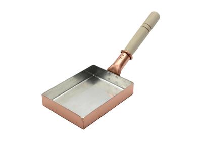 Медный горшок Kiya Tamagoyaki 120 x 160 мм, квадратный длинный, тип Aji 051, медный горшок, сковорода Atsuyaki Tamagoyaki