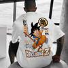 Мужская футболка Dragon Ball Z Аниме Гоку Косплей Молодежная Оверсайз Модный Принт Летний Хлопок Короткий Рукав Топ Повседневная Одежда Мужской Подарок