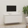 VidaXL Wall Cabinet White 80x30x35 Cm Solid Pine Wood