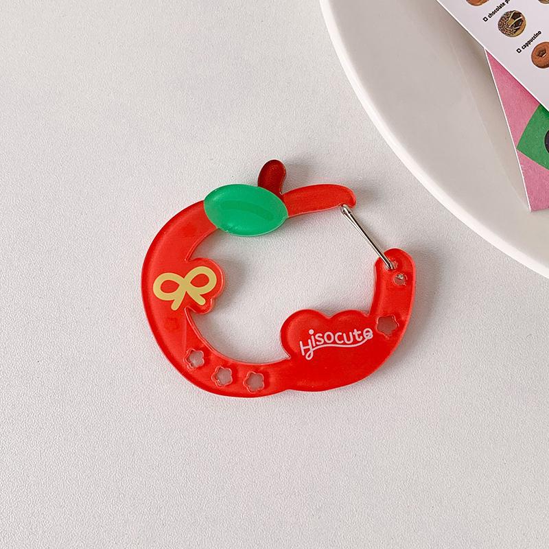 Cute Acrylic Charm Carabiner Climbing Buckle High Aesthetic Value Bag Pendant Creative Gift Keychain Backpack Handbook Decor