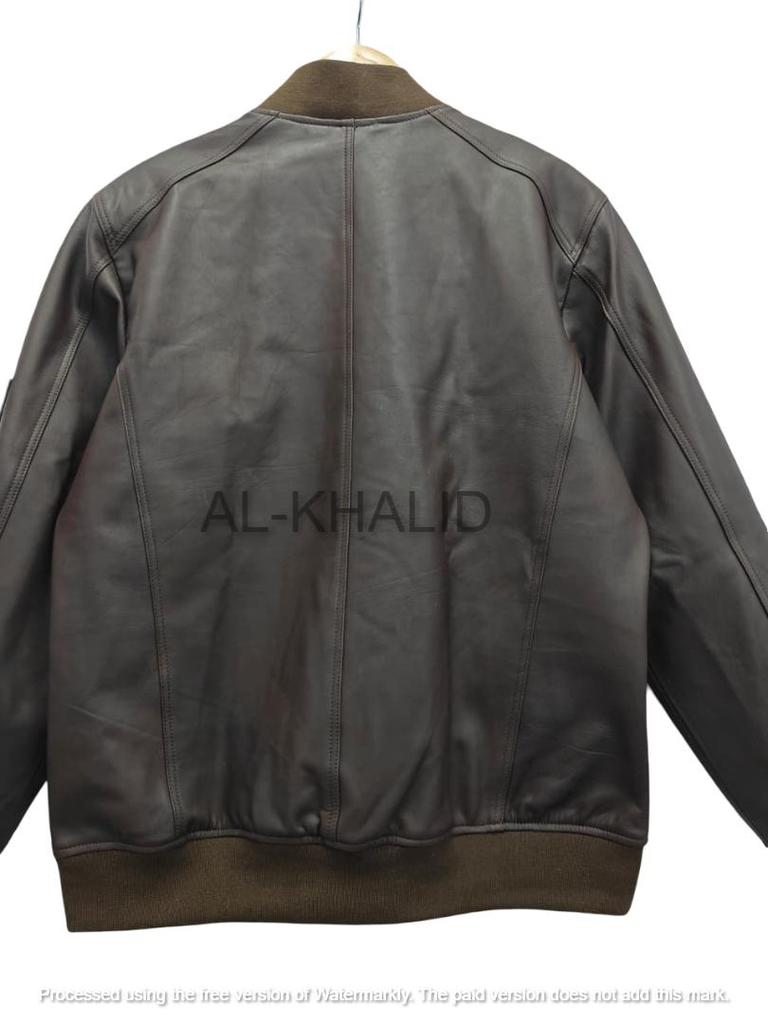 Мужская куртка из натуральной кожи коричневого цвета, ручной работы, из ягнячьей кожи, стильная, мягкая, мотоциклетная