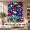 Among Us Tapestry, Personalized Custom Text, Wall Hanging Tapestry For Living Room Home Wall Decor