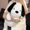 Милая белая кукла-щенок, плюшевая игрушка, кукла-мишка-собачка, тряпичная кукла для мальчика, подарок на день рождения