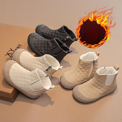 Новые осенние и зимние модели для детей Ботинки Martin для мальчиков Кожаная обувь Детские короткие ботинки Ботинки для девочек Кожаные ботинки