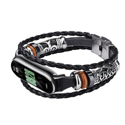 Браслет-ремешок для Xiaomi Mi Band 8/8 NFC в этническом стиле из бисера, винтажный браслет «сделай сам», с металлической головкой