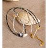 Yhpup Stainless Steel Conch Pendant Necklace Handmade Accessories White Gray Crystal Bead Chain Summer Collar Cheaper Jewelry