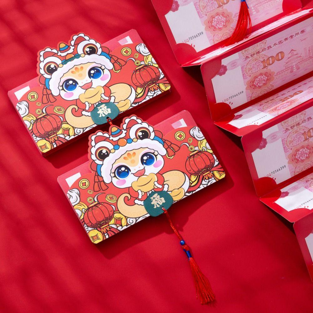 Dragon Pattern Red Envelope Luck Money Bag Blessing Bag Fodable Money Pocket Spring Festival