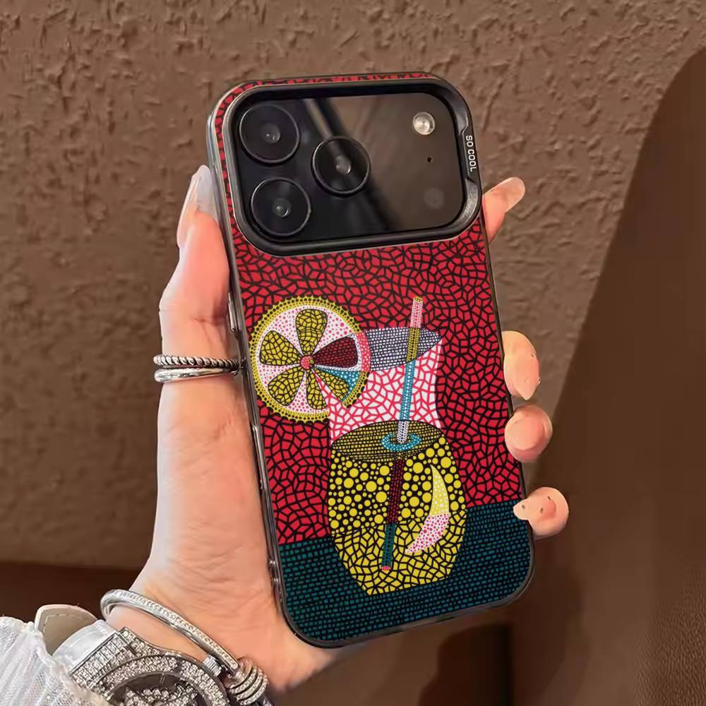 Искусство йоёи кусама Чехол для телефона для iPhone 17,16,15,14,13,12,11,Pro Max,Plus Конфетный серебряный чехол