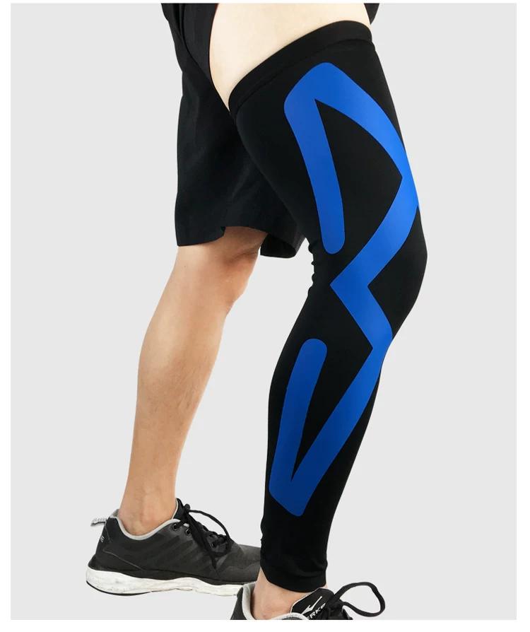 Basketball Knee and Leg Protection Gear, Tight-Fitting Pantyhose Sleeves for Men and Women, Large Long Tube for Marathon, Cycling, and Running
