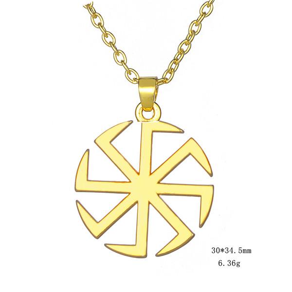 Подобно отличному славянскому Коловрату Ожерелье для Мужчин Языческий Талисман Солнечное Колесо Амулет Звеньевая Цепь Подвеска Религиозные Украшения