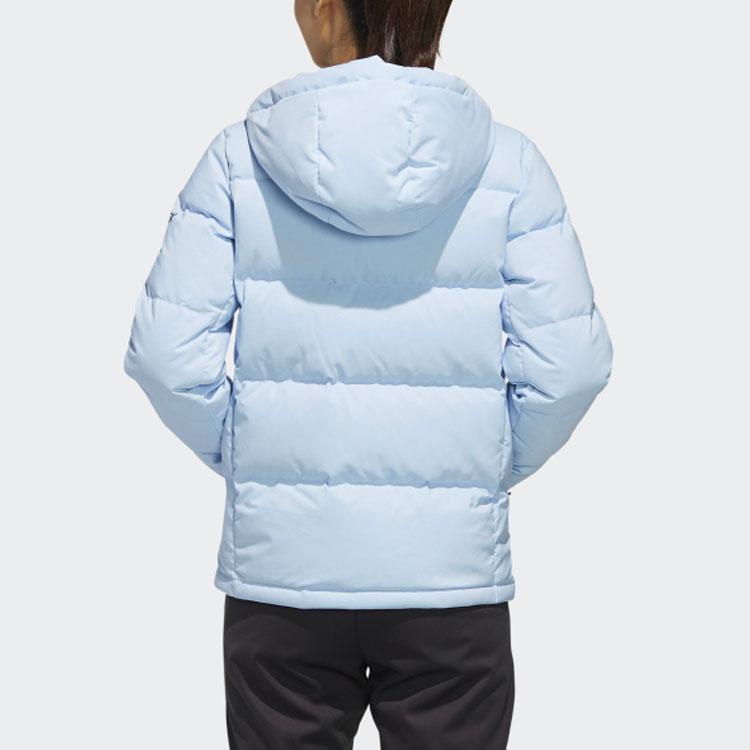 Adidas Outdoor Warm Hooded Down Jacket Women Jackets Bright-Blue FJ9232