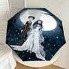 1PC Moonlight Corpse-bride Umbrella-8-Rib Reinforced, Automatic Open, Lightweight & Durable, Cute Fashion Accessory for Outdoor, D2649