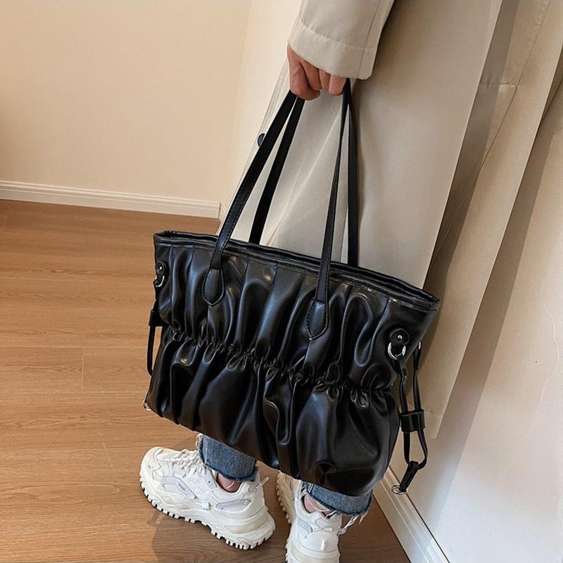 Горизонтальная сумка-облако, плиссированная большая сумка, осенне-зимняя новая сумка на плечо под мышками, модная женская сумка