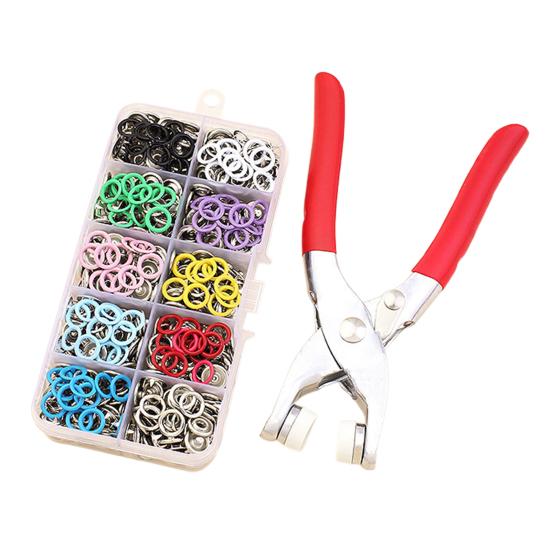 1 комплект металлических кнопок с плоскогубцами для застежек, пресс-инструментом, сделай сам, ремесла, одежда