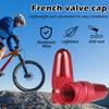 Колпачок вентиля BOROLA Presta, 4 шт. в упаковке, анодированный алюминиевый сплав, велосипедный колпачок для покрышки, пылезащитный чехол, красный