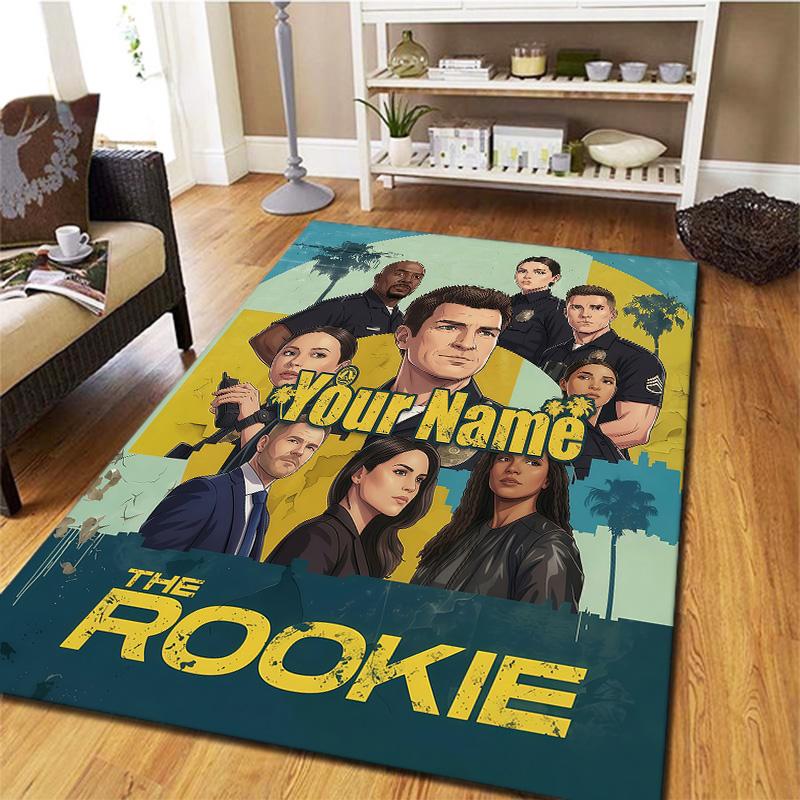 The Rookie Custom Name Carpet Rug For Living Room Bedroom Home Sofa Decoration Kids Play Nonslip Floor Mat