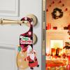 Christmas Tree Diamond Painting Door Handle Hanging Sign DIY Rhinestones Door Knob Hanger Door Wooden Pendant for Door Ornaments