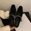 Модные женские балетки, тапочки, хрустальные мюли, дизайнерские сандалии 2025, новые туфли, квадратный носок, кожаные шлепанцы, летние слинги, пряжка де мухер