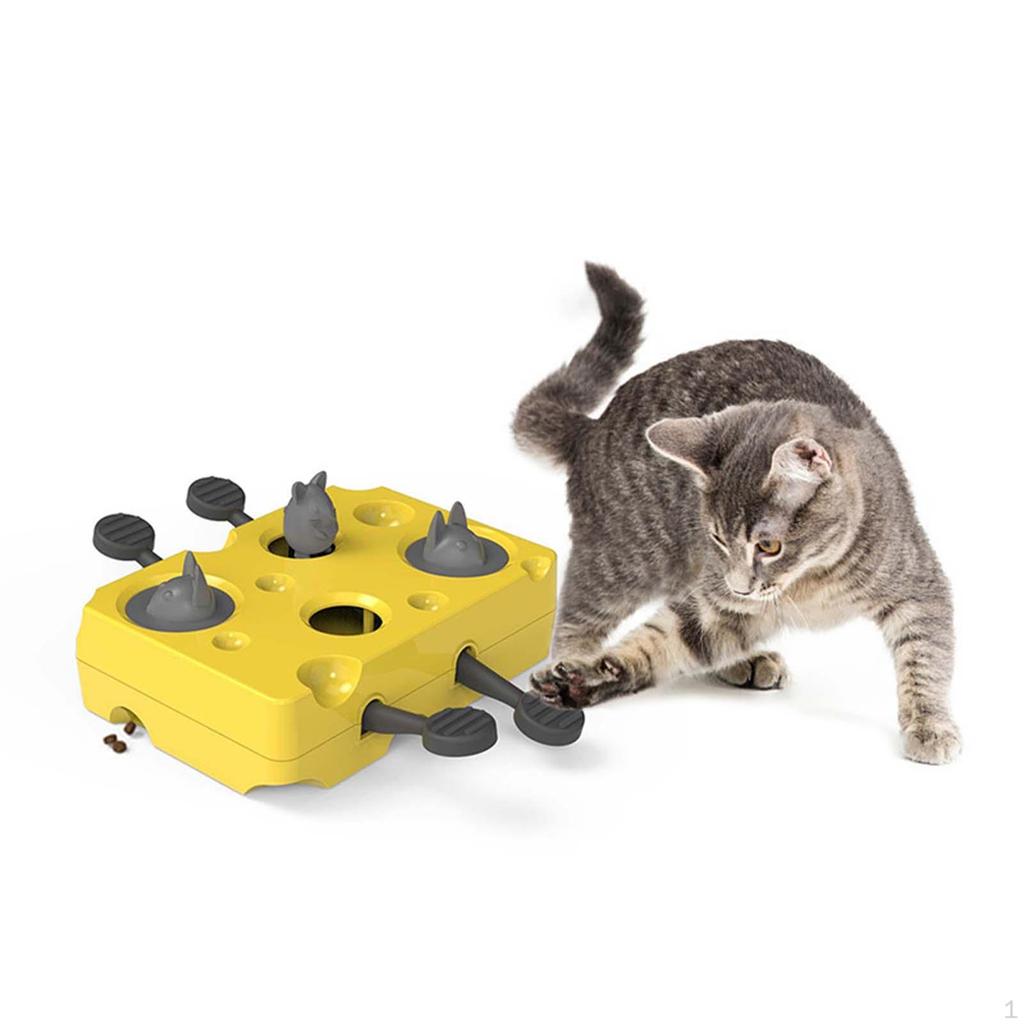 Interactive Treat Puzzle Cat Toy Feeder Entertainment Funny IQ Training Play Dispensing