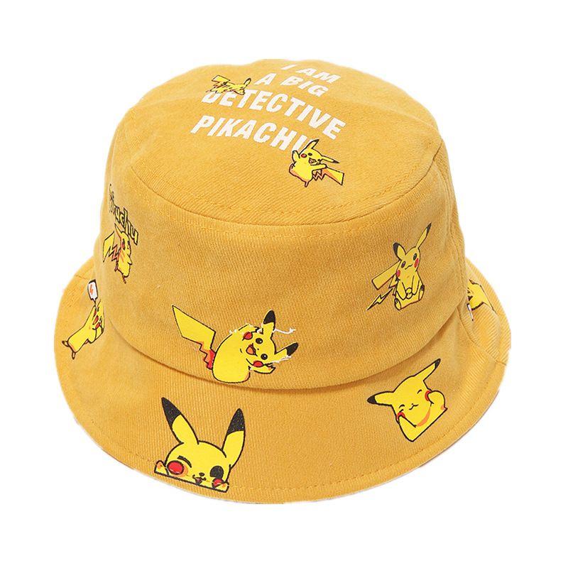 Pikachu Bucket Hat For Kids Premium Quality Cartoon Fisherman Cap