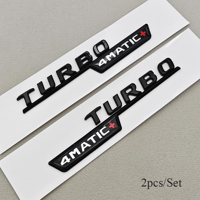 3D ABS Chrome Car Letters Logo A45 A45 S TURBO 4MATIC Stickers Rear Trunk Emblem Badge For Mercedes Benz AMG A45 A45S W177 W176 BC2