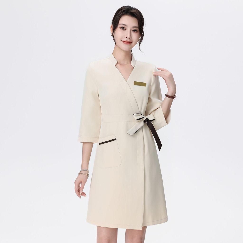 Платье с рукавом до локтя для косметологов, терапевтов салонов красоты и спа