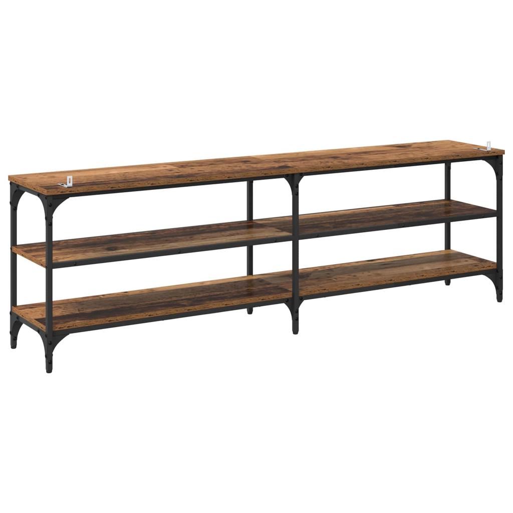 TV Stand Reclaimed Wood 160 x 30 x 50 cm Engineered Wood and Iron