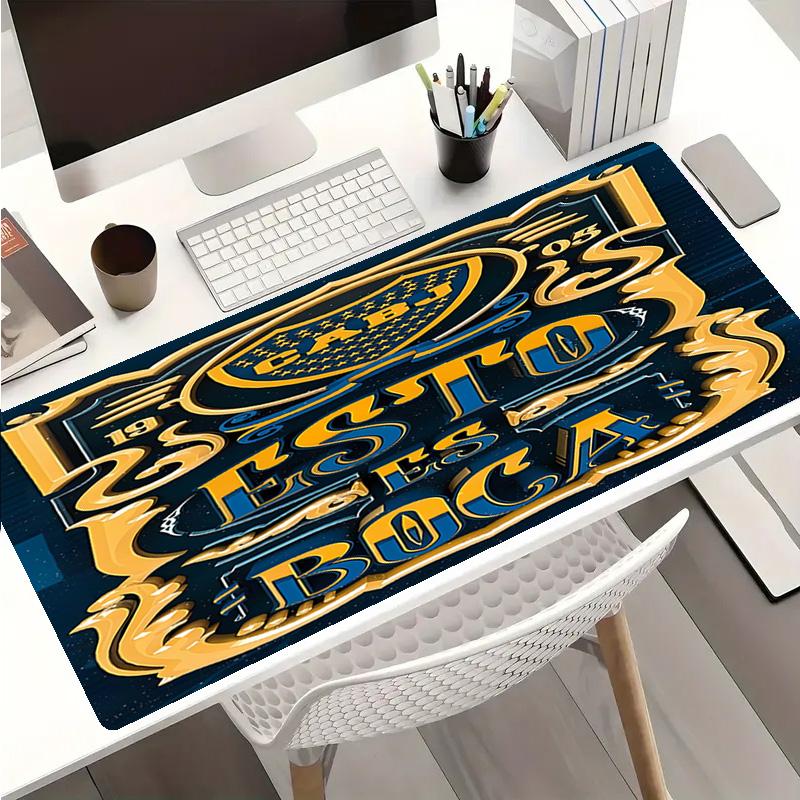 Коврик для мыши Club Atlético Boca Juniors - Нескользящая резиновая основа, Гладкая поверхность для работы, игр, офиса и дома, Настольный коврик для мыши