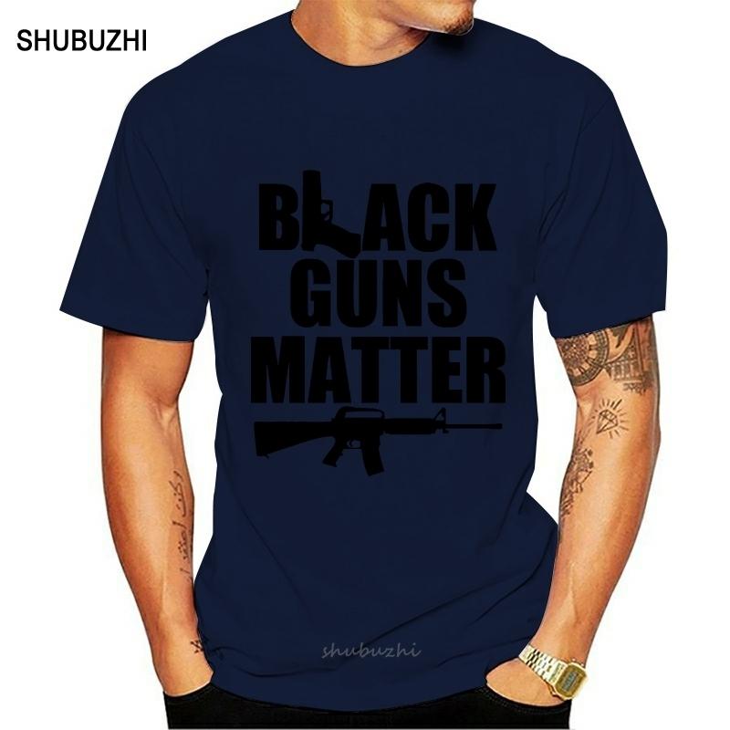 Черные стволы имеют значение 9мм AR15 BLM NRA Цветная футболка