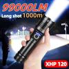99000LM Фонарь высокой мощности XHP120 Фонарь Водонепроницаемый Zoom Flash Light Уличный Кемпинговый Фонарь Рыболовный Фонарь