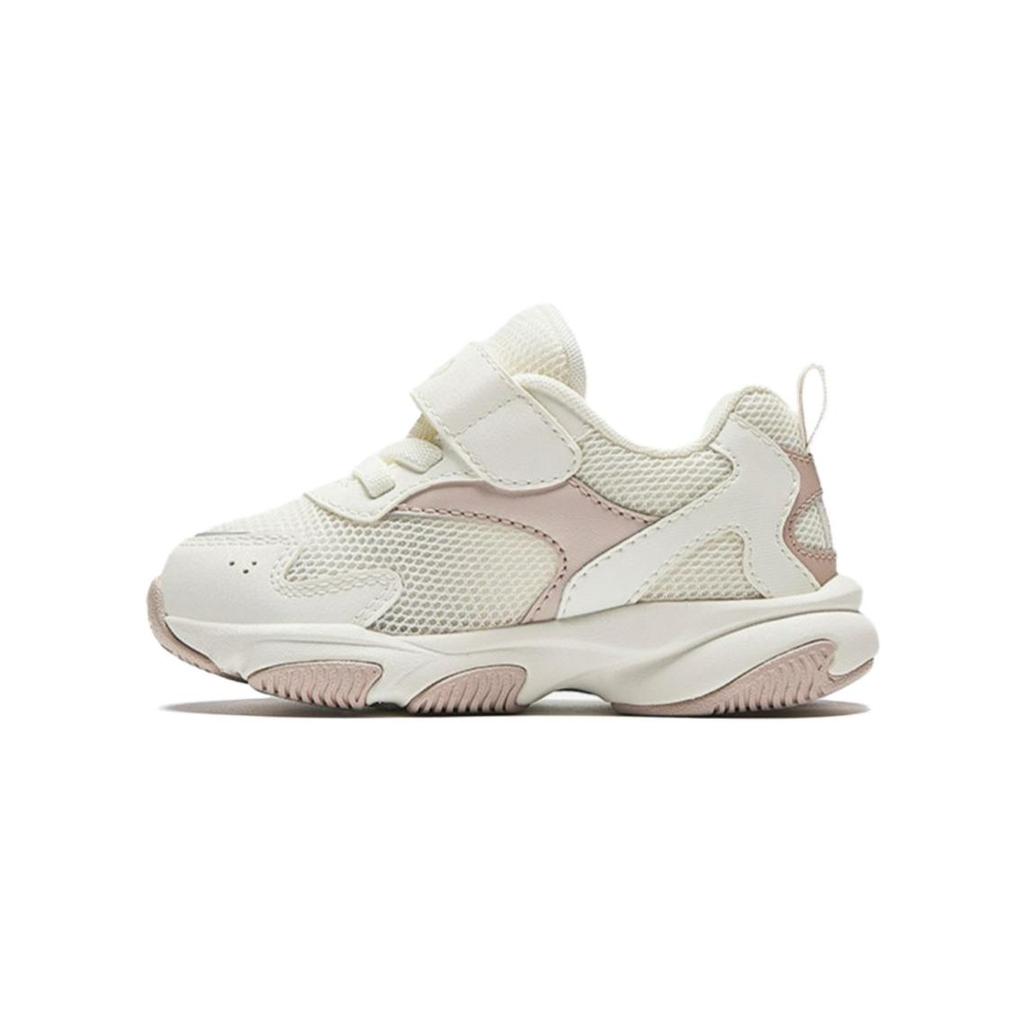 Anta Kids Casual Versatile Non-Slip Breathable Low-Top Walking Shoes Baby Shoes White Gray A22430003-2