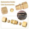 Automotive Brake Line Connector Copper Tube Double-ended Ferrule Joint Humidifier Without Flaring 4.75mm Brake Line Car