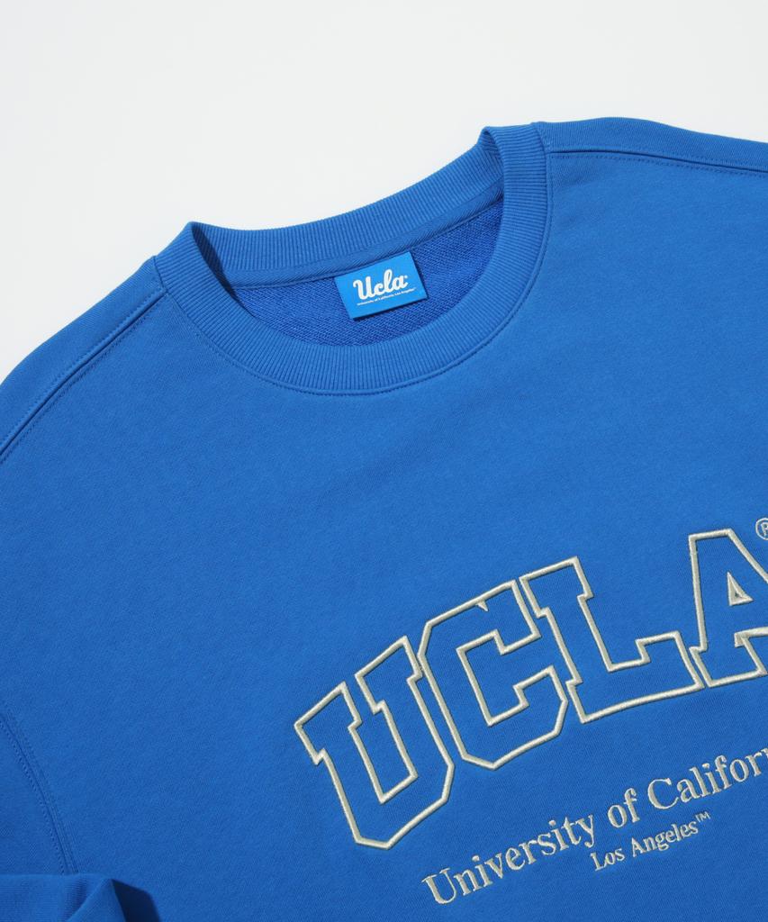 Унисекс базовая толстовка UCLA с большим логотипом [Синяя] (Ubrlt83)