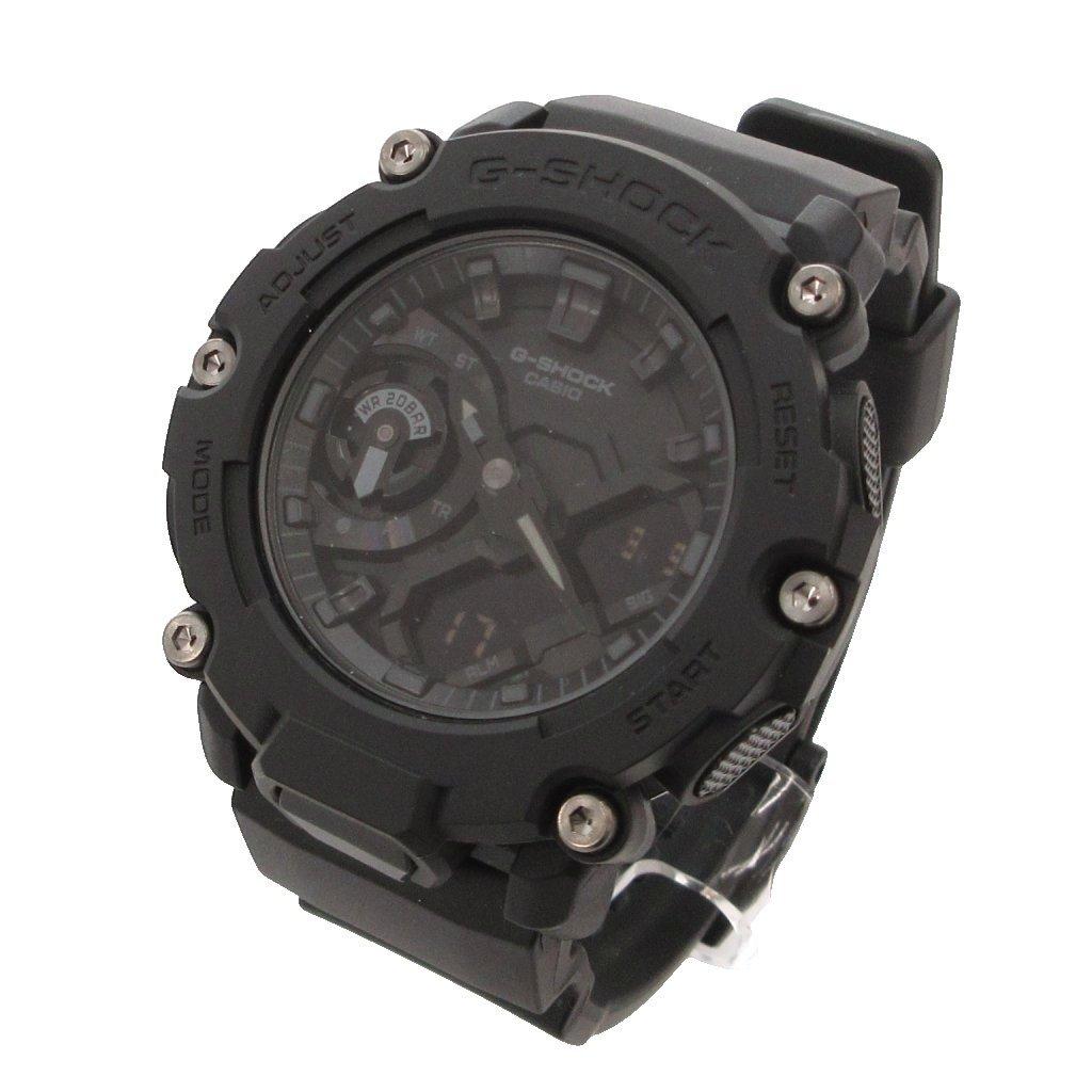 Casio Кварцевые часы с карбоновым сердечником Черные GV G-SHOCK GA-2200BB-1AJF Аналого-цифровые Защита, / Мужские