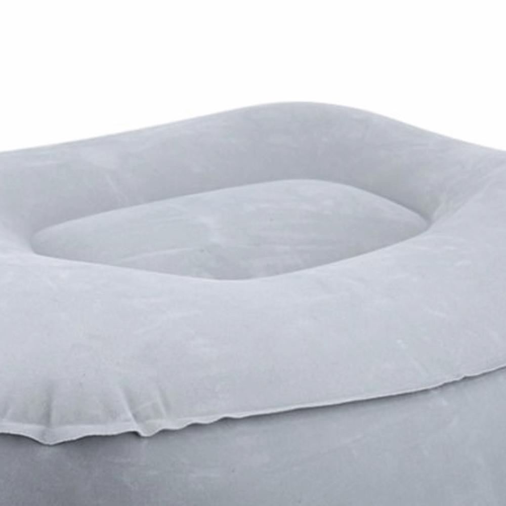 Soft Flocking Travel Foot Rest Portable Inflatable Cushion Durable Leg Rest Pillow Office Use