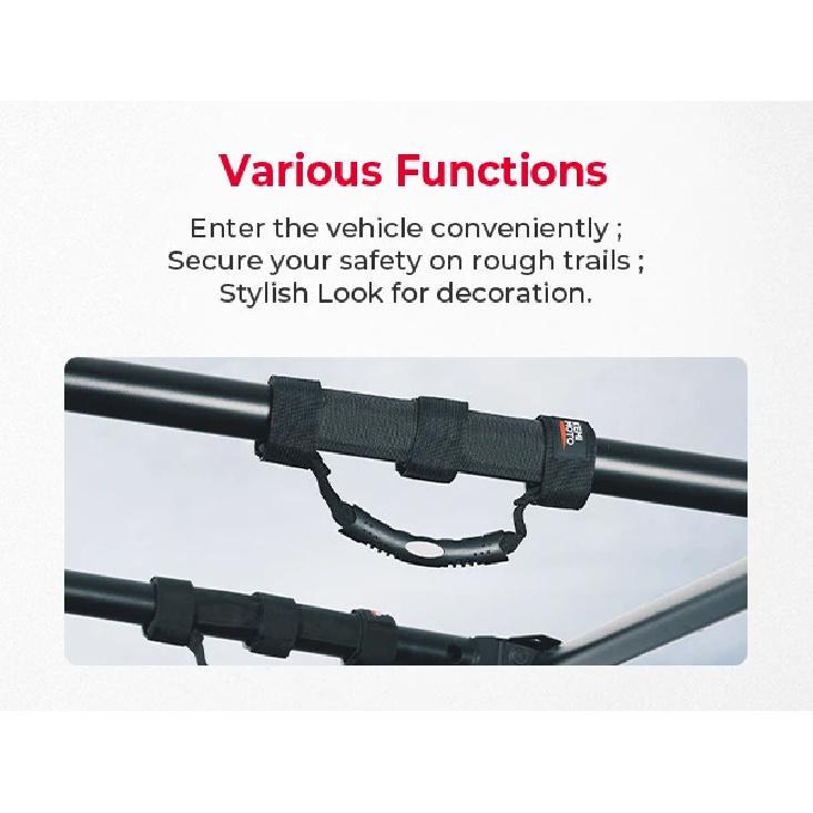 UTV ATV Sports Roll Bar Cages Grab Handle Hold For Jeep For Can-am Commander Maverick x3 1000 Compatible with Polaris RZR Ranger
