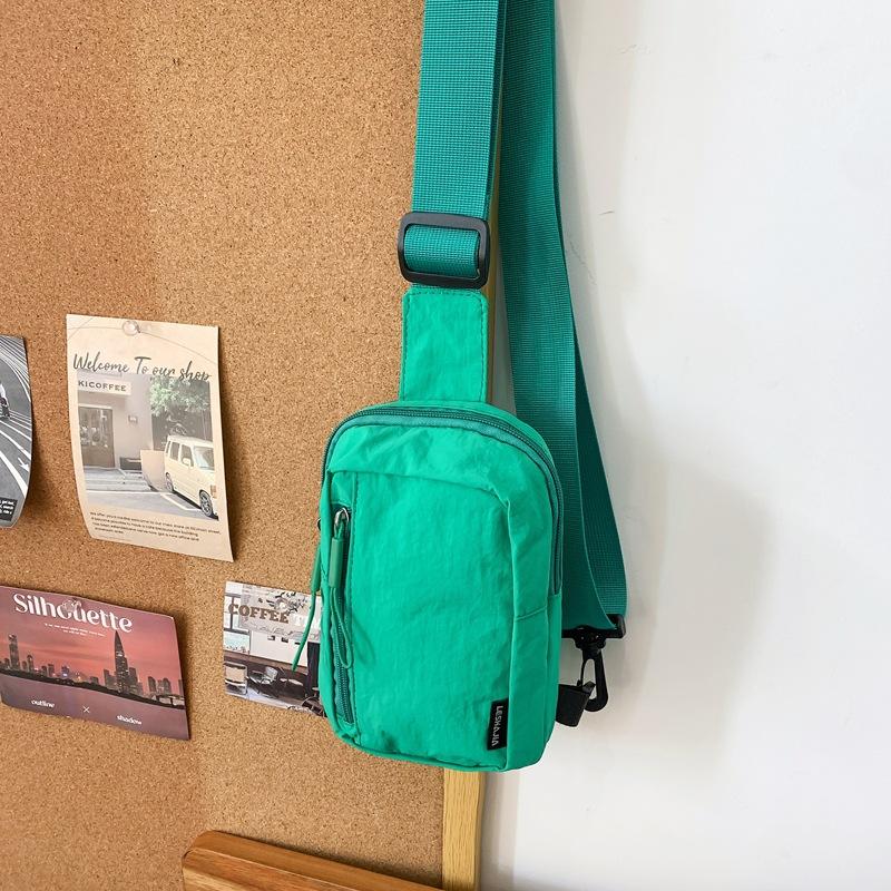 Простая трендовая повседневная мужская нагрудная сумка, японский легкий наплечный маленький рюкзак, женская сумка-мессенджер для отдыха и спорта