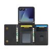 DG.MING Серия M5 для Samsung Galaxy Z Flip7 5G Чехол с блокировкой RFID Слоты для карт Кожа+ПК Чехол для телефона