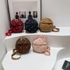 Autumn and Winter Cotton Clothes Handbag Women's Messenger Bag New Trend Small Round Bag Versatile Simple Small Satchel Messenger Bag