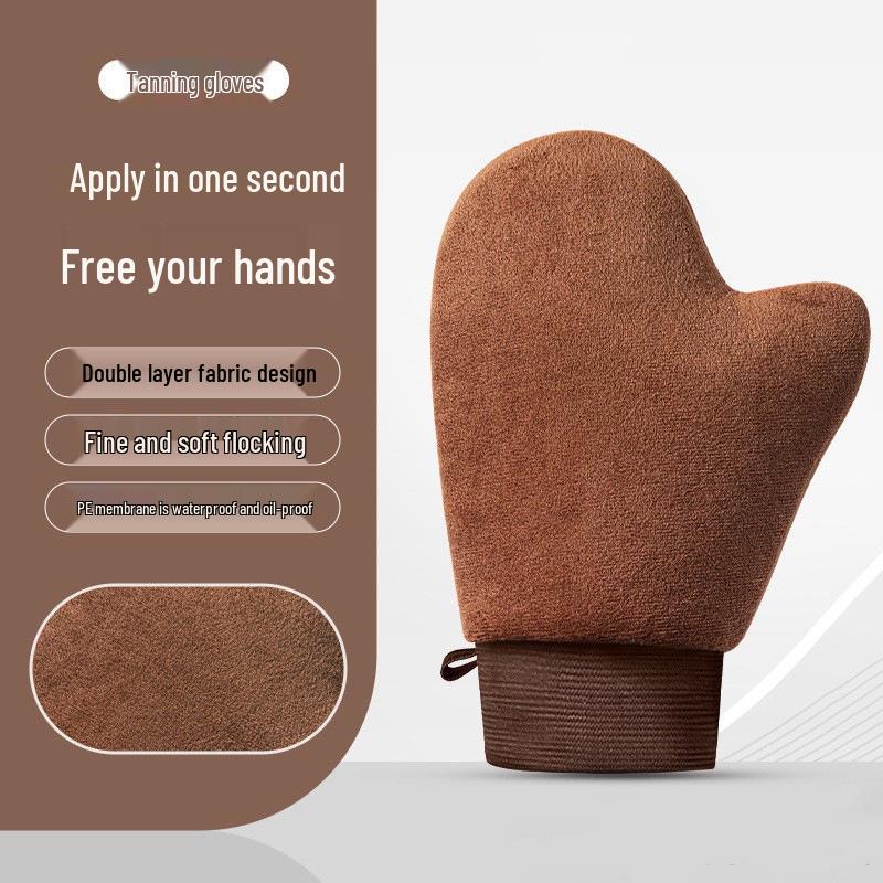 Водонепроницаемые флокированные перчатки-аппликаторы для лосьона для тела для загара и купания