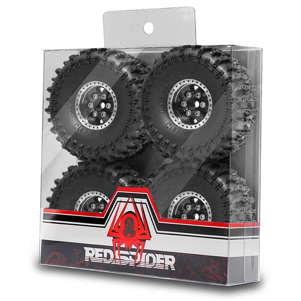 RS Red Spider RC Off-Road Car: 4WD Model with JC Tires & 1.0 Oval Metal Wheels R274