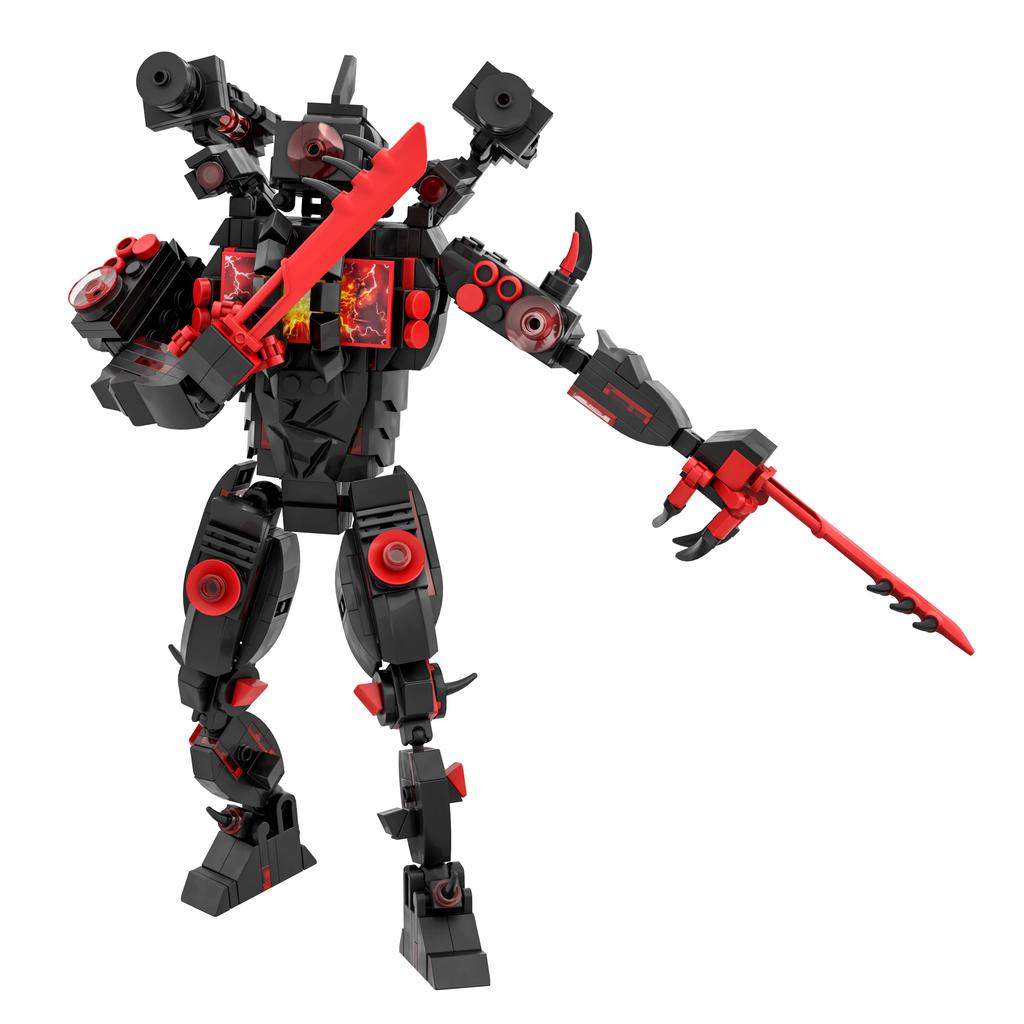 2024 3D Children's Block Plastic Game Designer for Teens and Children Skibidi Toilet 580pcs