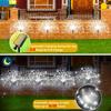 4/6PCS Solar Garden Fireworks Lights Waterproof Outdoor LED Solar Courtyard Atmosphere Lights 8 Modes for Yards Christmas Decor